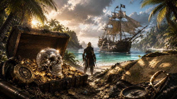 Assassin's Creed Black Flag Resynced : Ubisoft Buries 500,000 Dollars in the Caribbean for a Real Treasure Hunt