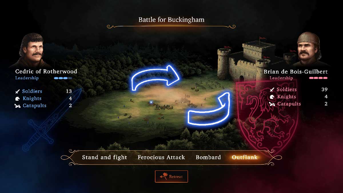 Defender of the Crown - Combat tactics