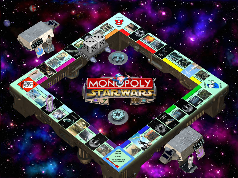 Plateau complet du Monopoly Star Wars édition 1995