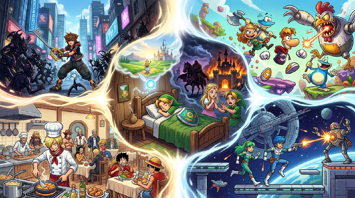 Nintendo Direct June 2026 Selection : Kingdom Hearts IV, One Piece Grand Gourmet, Orbitals, Rayman Legends Retold and Zelda Ocarina of Time remake Switch 2