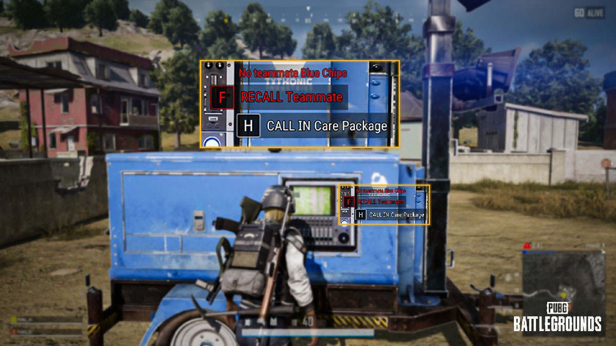 Tour de puces bleues pour appeler un airdrop dans PUBG