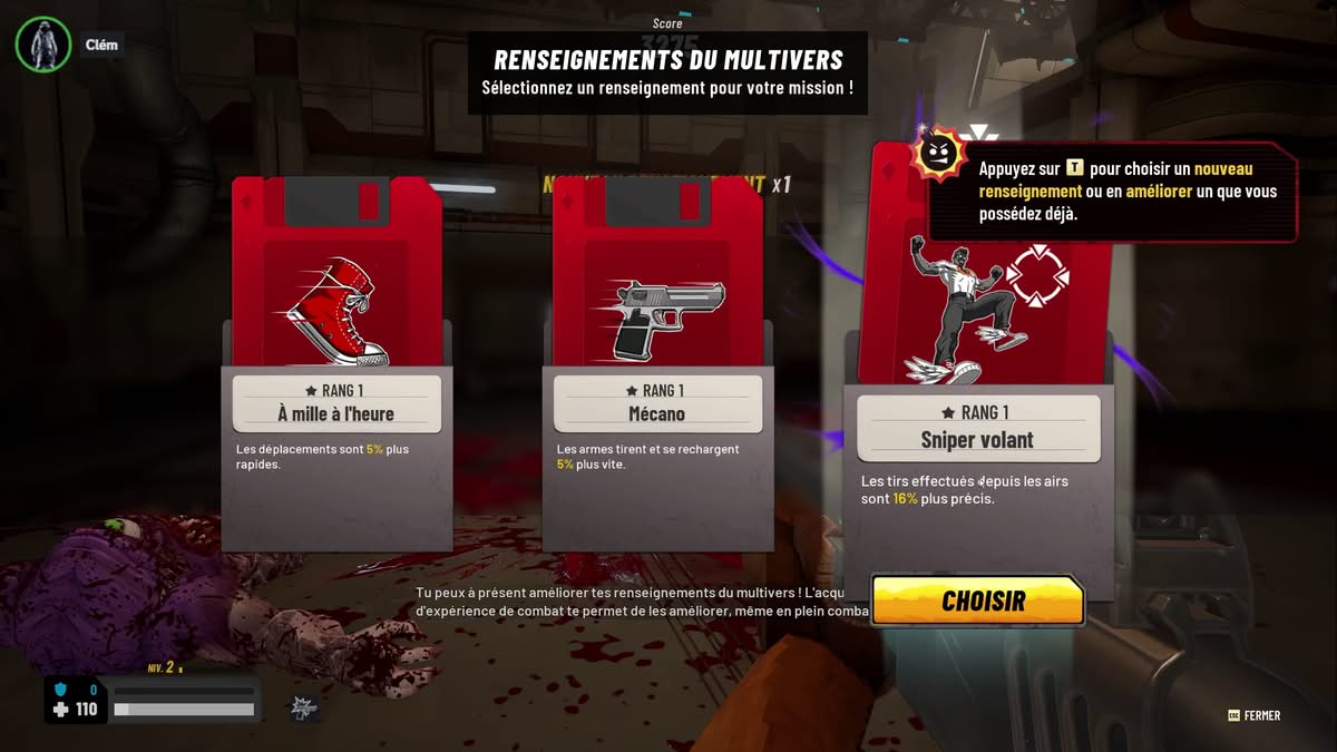 Choix de skills au gain de niveau dans Serious Sam Shatterverse