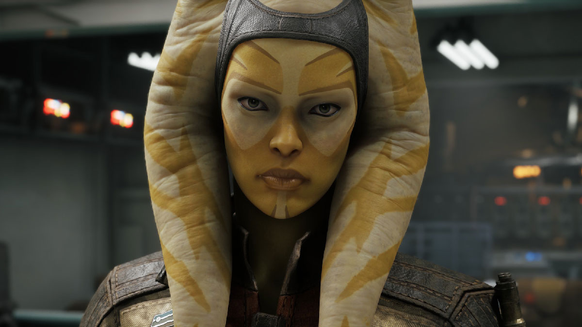 STAR WARS Zero Company - Gros plan sur une Twi'lek jaune, membre de l'escouade tactique