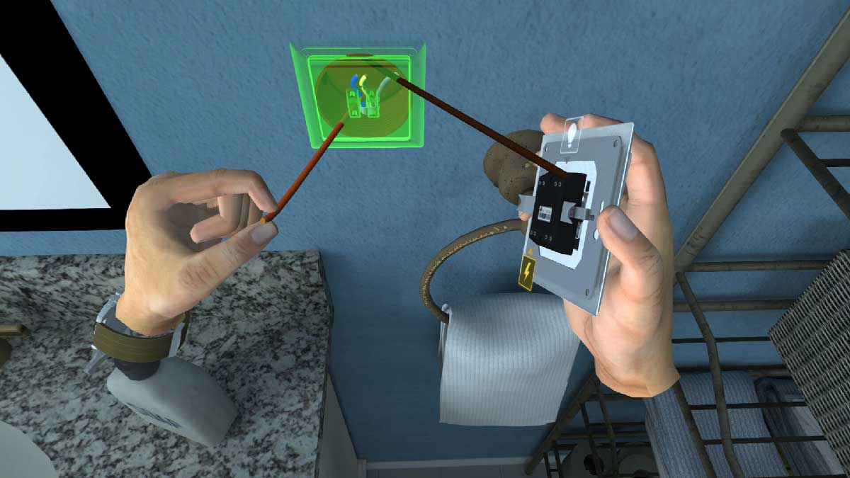 Electrician Simulator - installation d'une prise murale