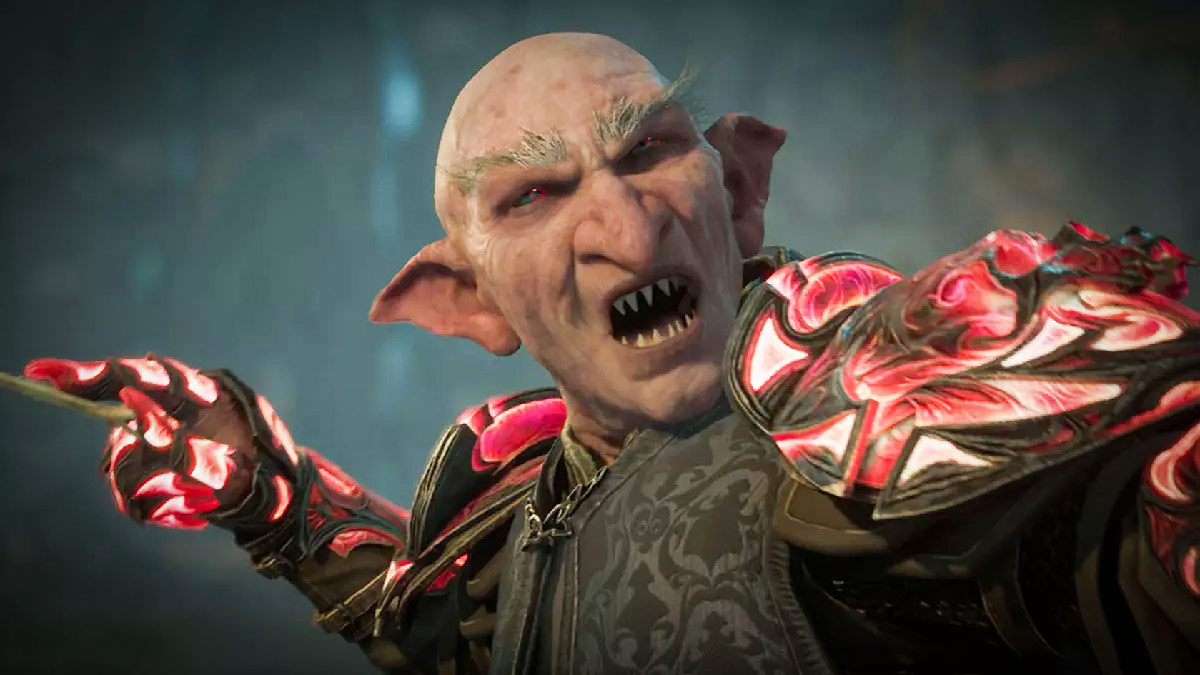 Ranrok ready to attack with his wand in Hogwarts Legacy