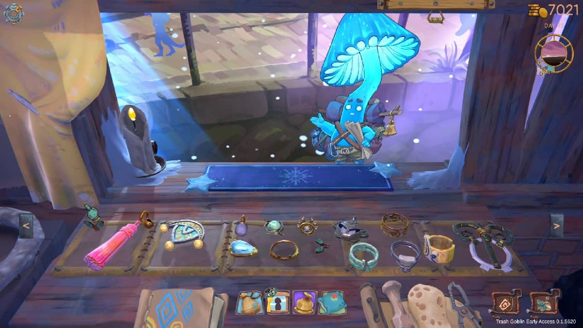 Trash Goblin item restoration shop gameplay