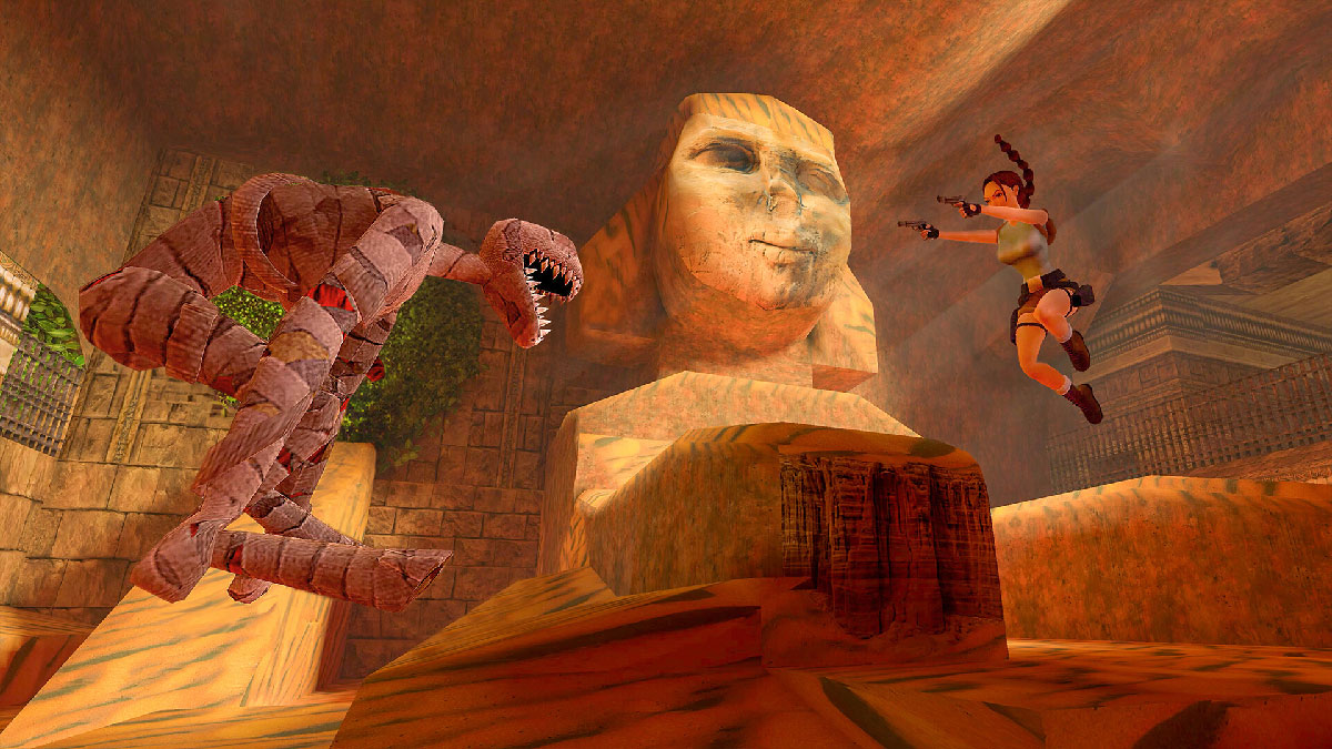 Lara Croft face à une momie