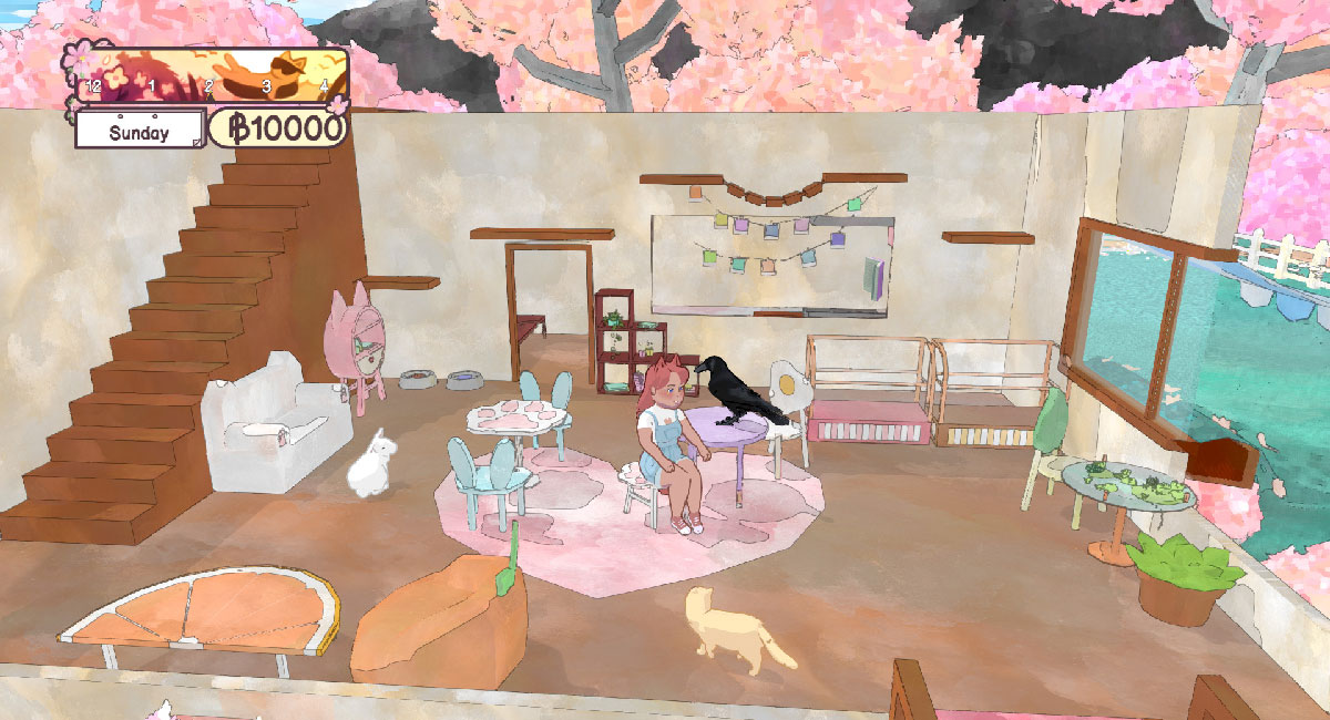 House and crow in the Calico PC game