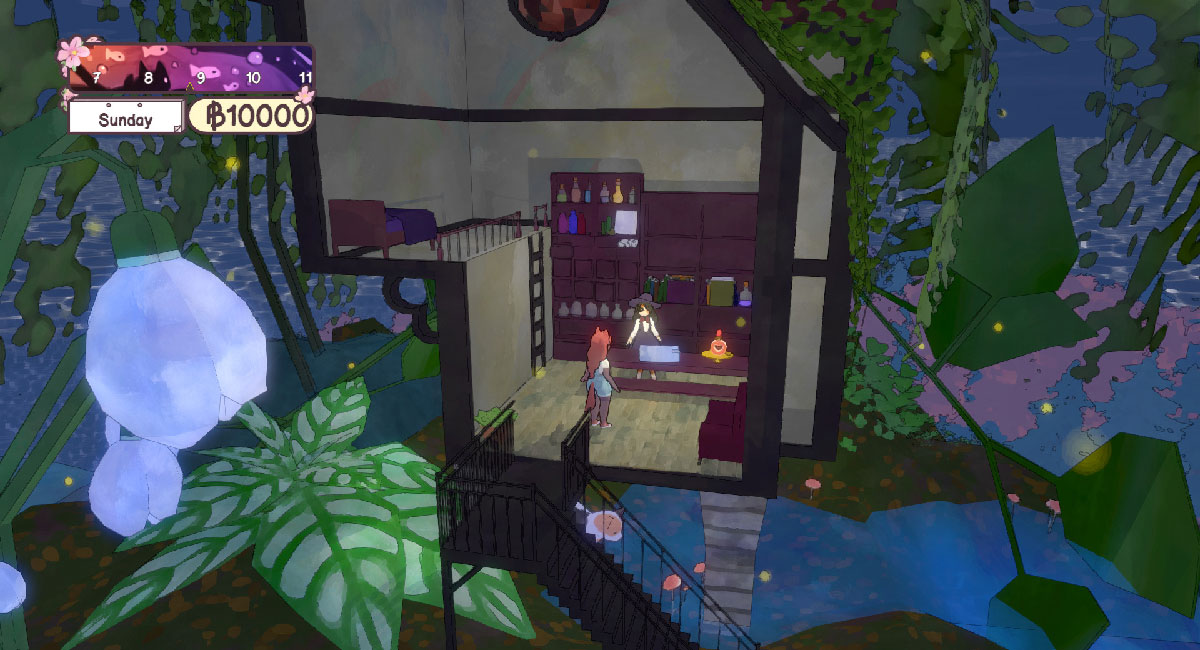 Interior of the decorated cat cafe in Calico