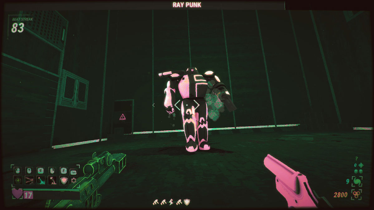 Combat de boss contre Ray Punk dans Robobeat