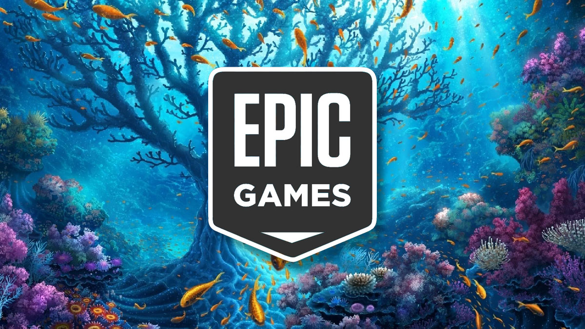 Logo Epic Games Store sur fond d'océan en été 2026