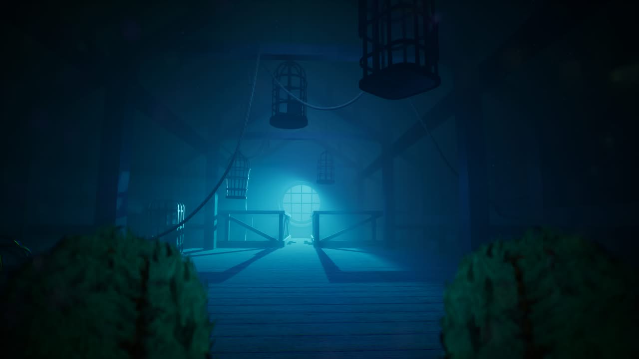Out of Sight - atmosphère angoissante d'une salle du manoir