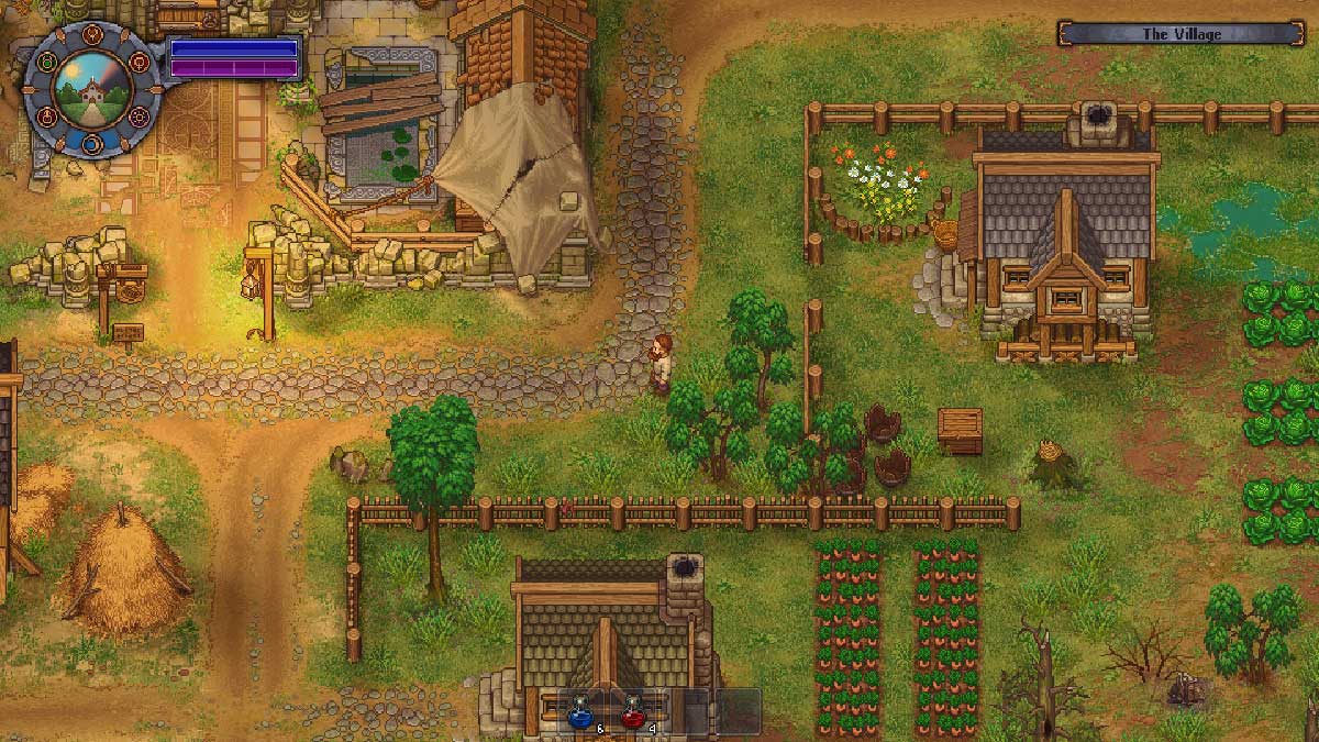 Graveyard Keeper - Plantations et terrain autour du cimetière