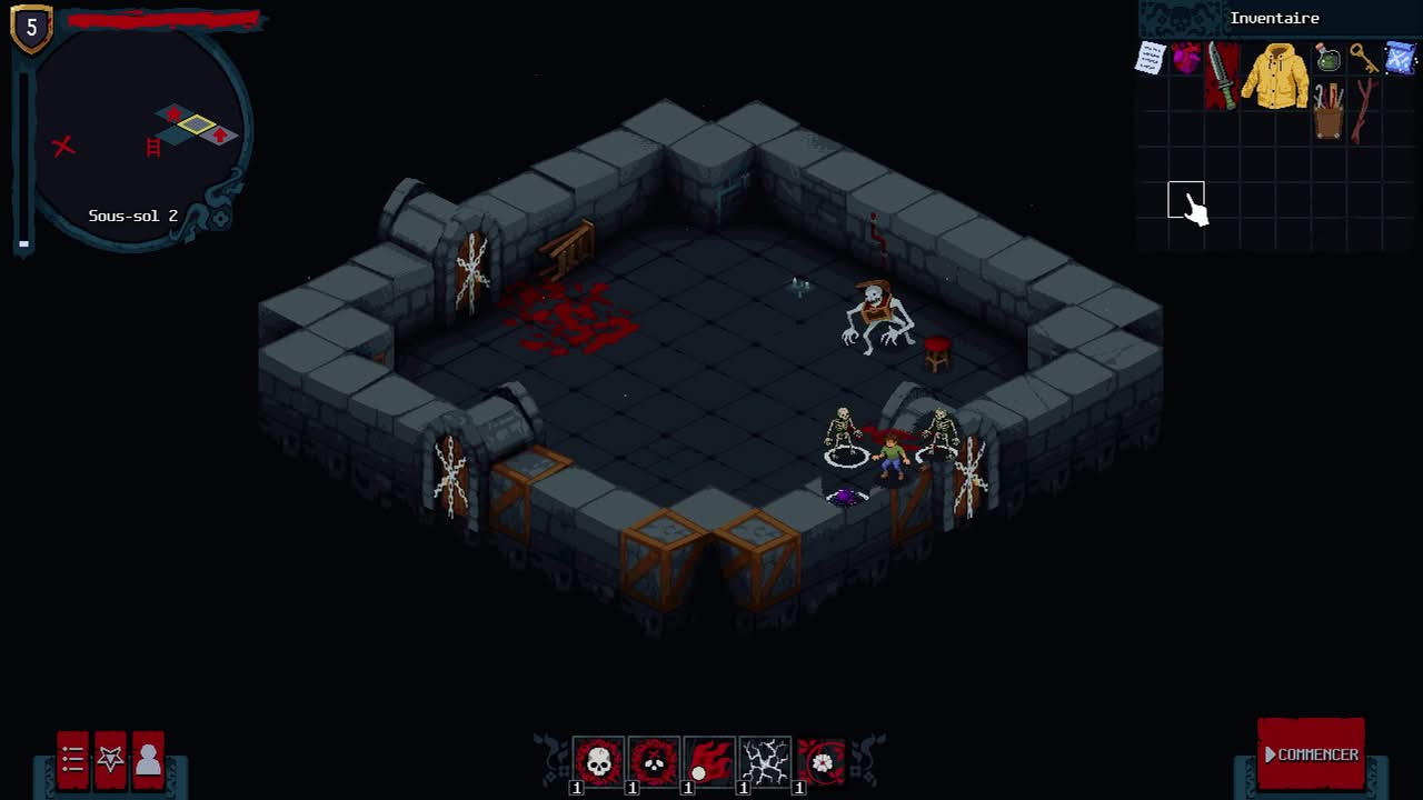 Bad House - Un mimic qui se transforme en squelette monstrueux