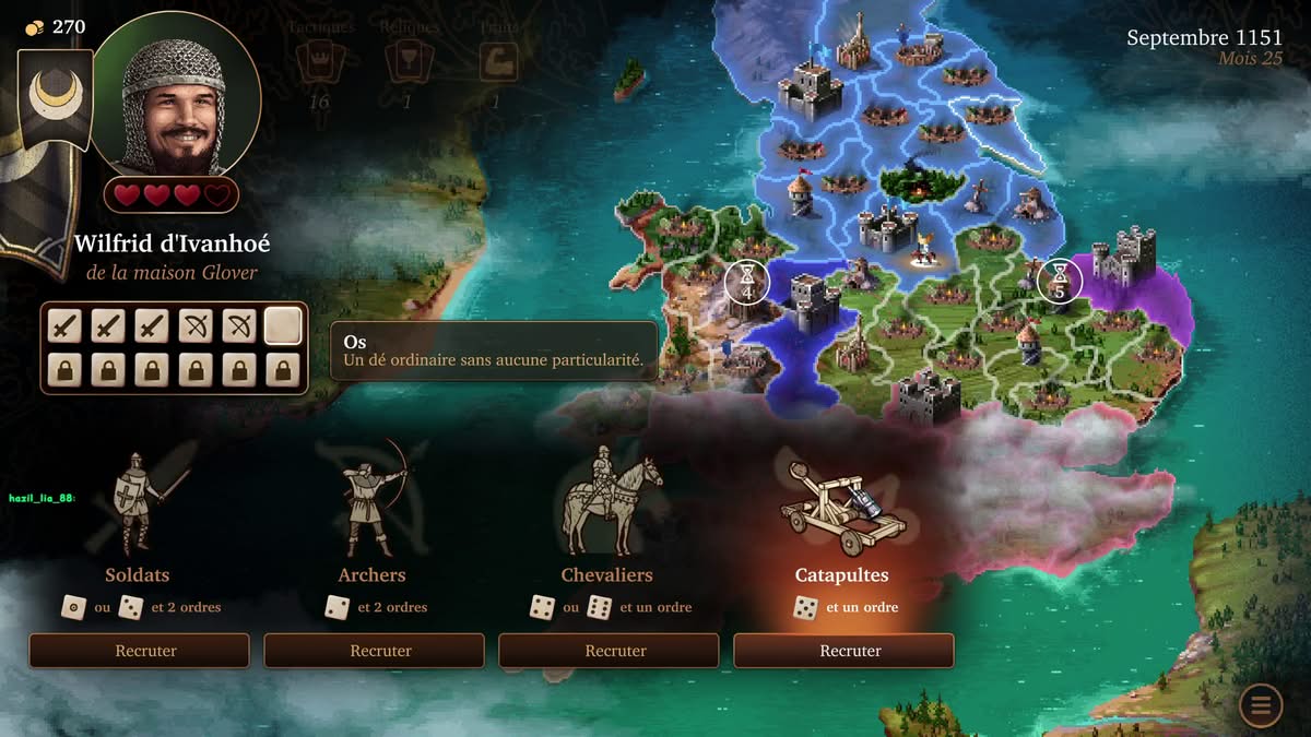 Les différents bataillons disponibles pour composer son armée dans le mode Royaumes