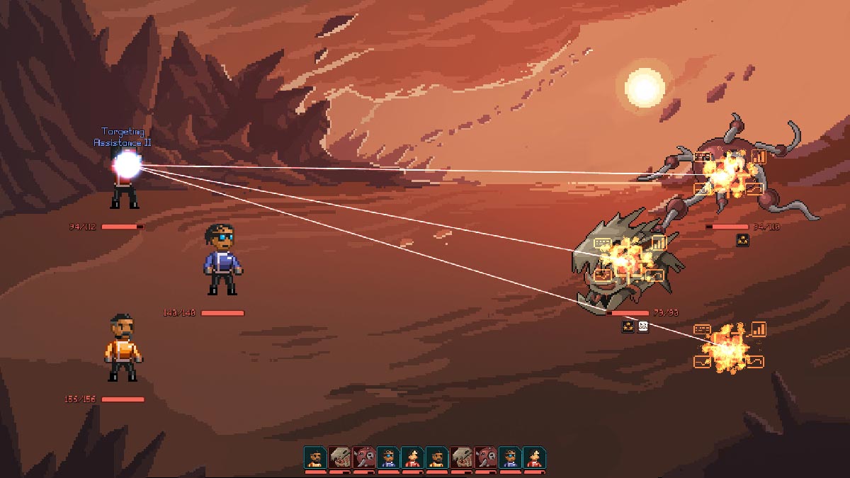 Halcyon 6 : combat au sol, personnage effectuant un tir de zone sur des créatures extraterrestres