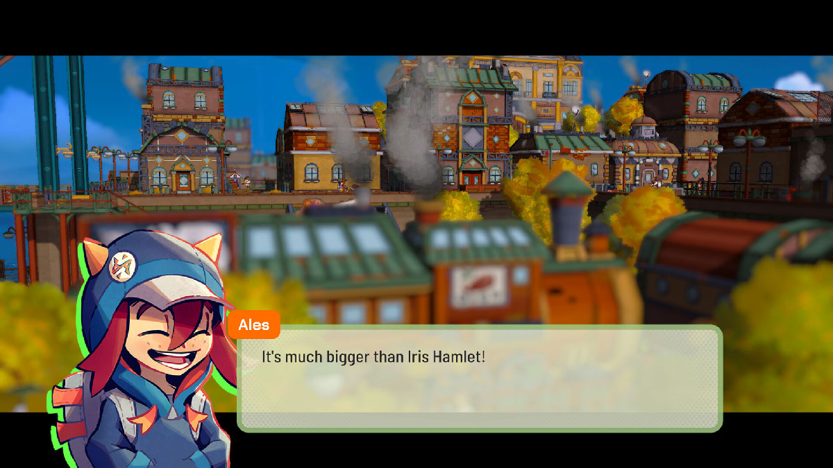Engaging in dialogue with a non-playable character in Lumentale