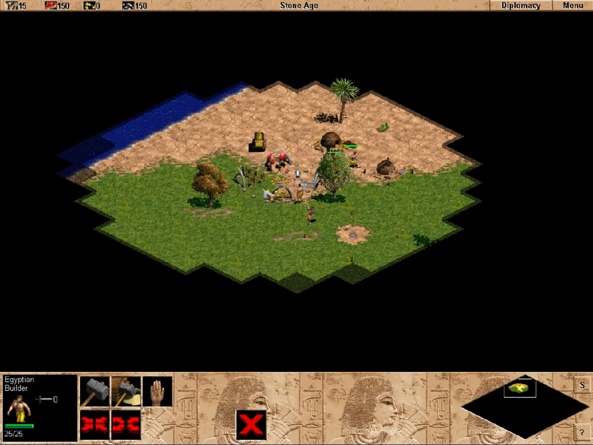 Départ d'une partie autour du forum dans Age of Empires