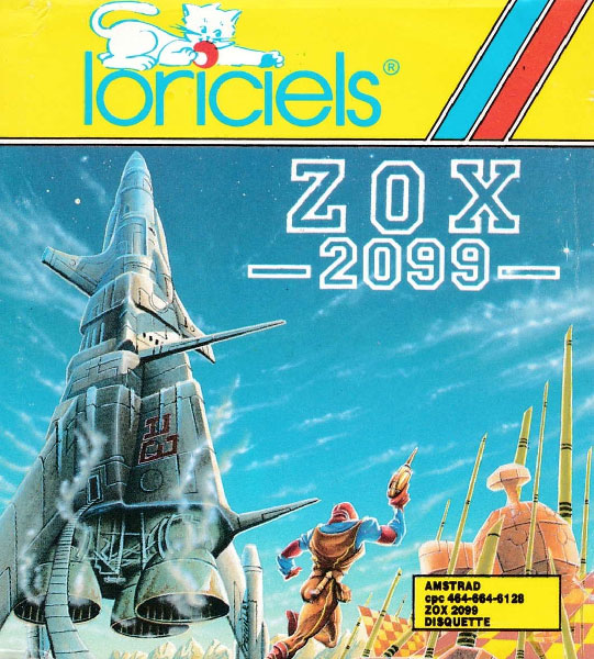 Jaquette officielle de Zox 2099 montrant le pilote courant vers sa navette spatiale.
