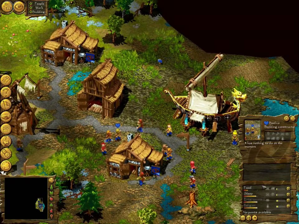 Habitants du village dans Cultures 2000 au travail, certains avec un coeur au dessus de la tête, amoureux