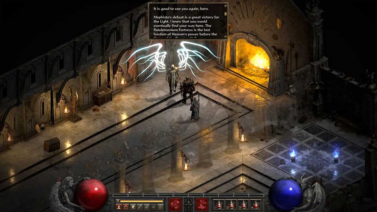 Diablo II Resurrected, Tyrael au début de l'Acte 4 en 4K