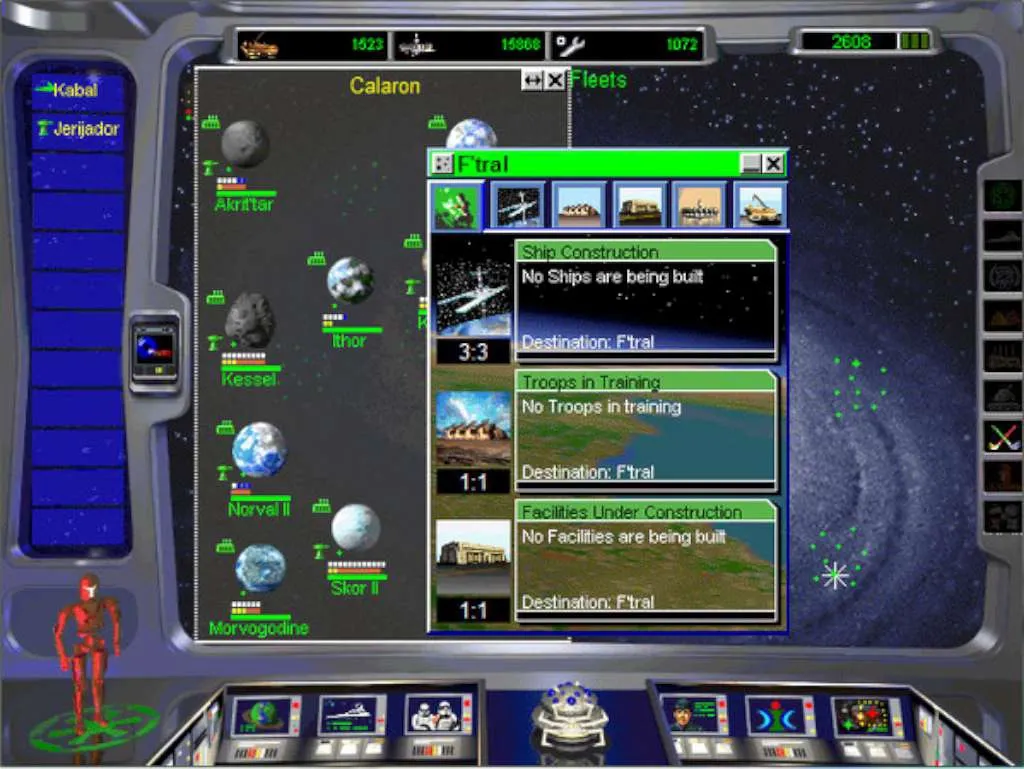 Chantiers spatiaux et casernes dans Star Wars Rebellion