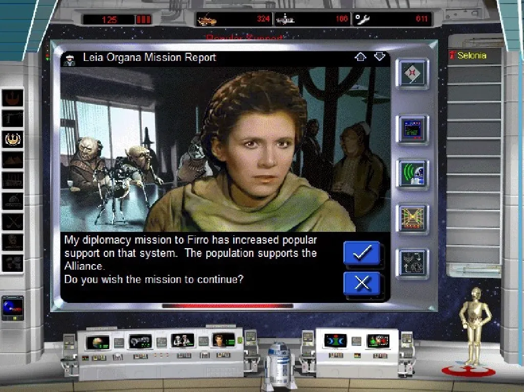 Héros Leia dans Star Wars Rebellion