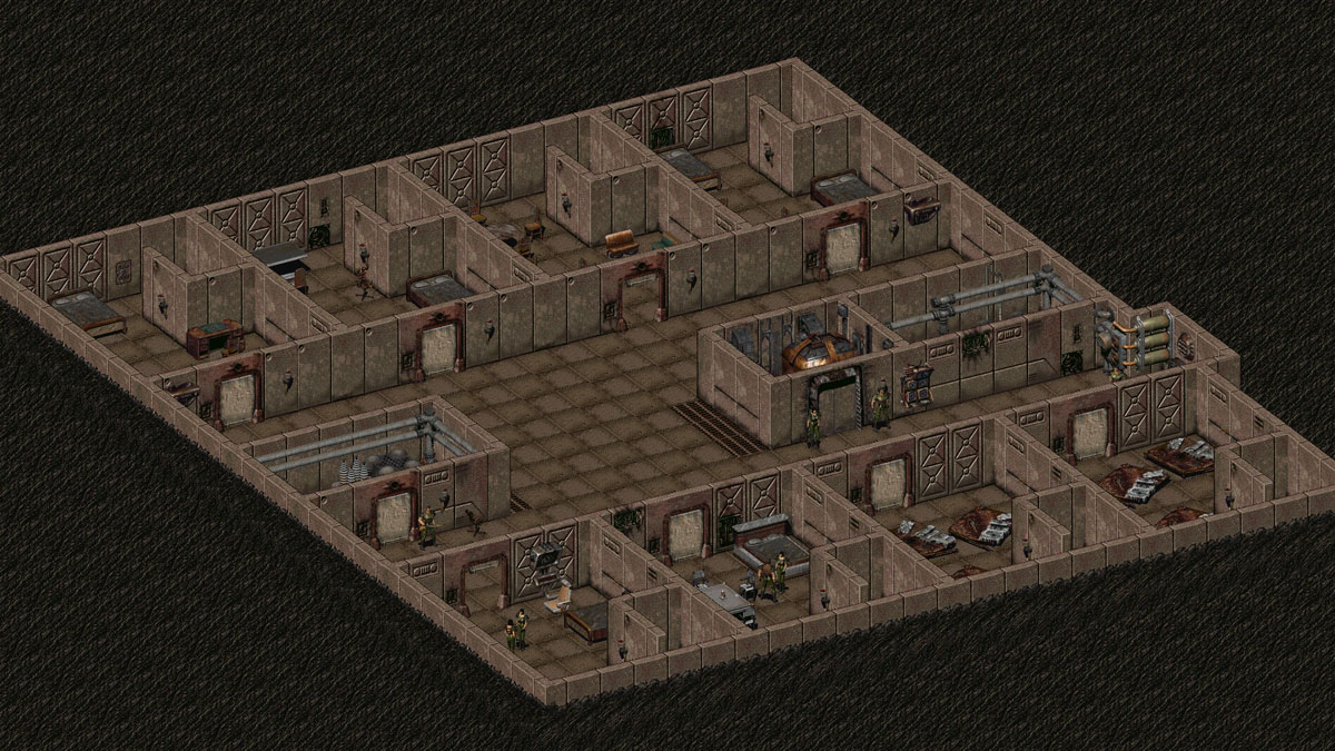 L'Abri 15 dans Fallout 2, ruines du Vault 15