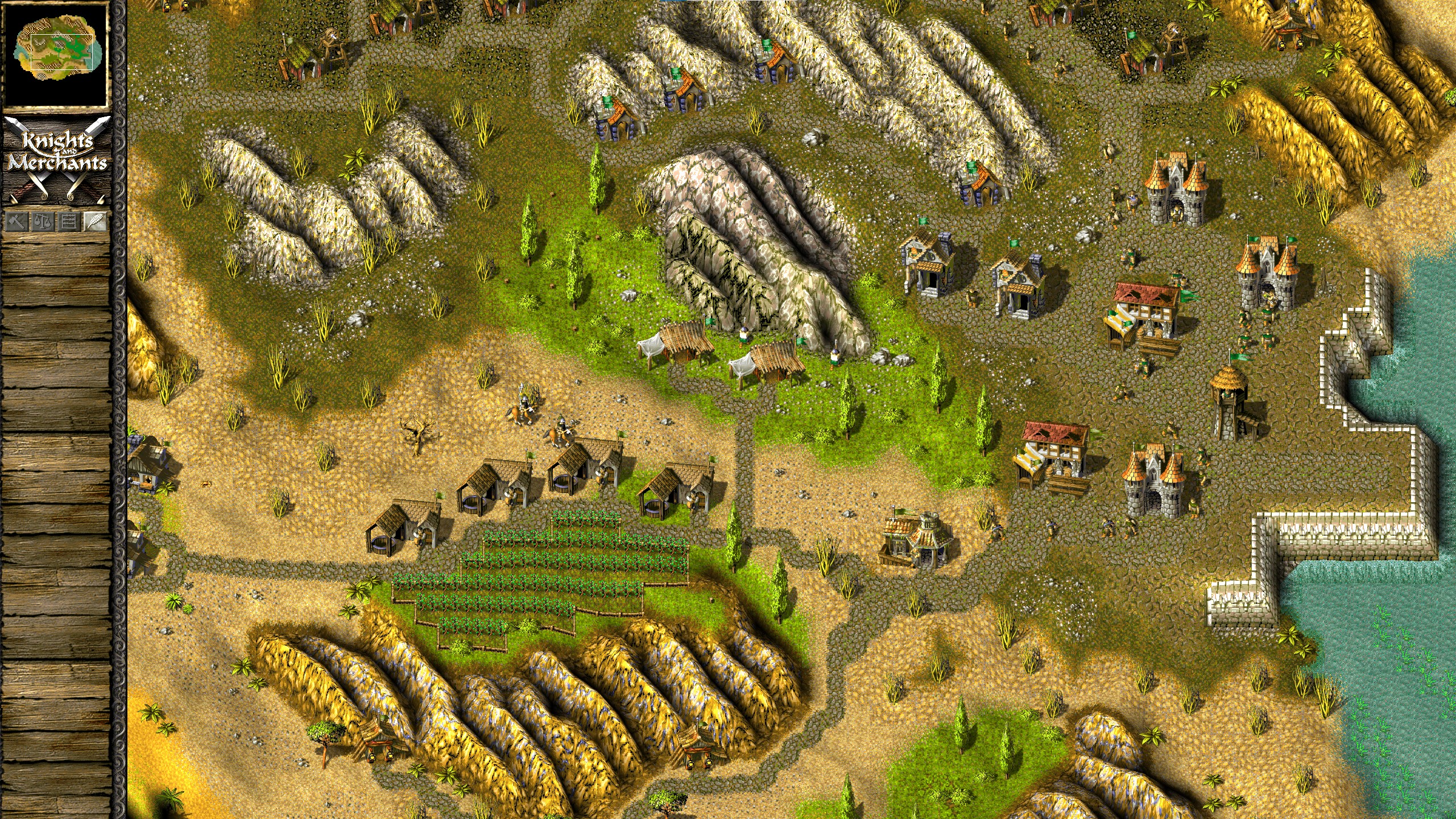 Opening briefing map for a new community campaign in KaM Remake