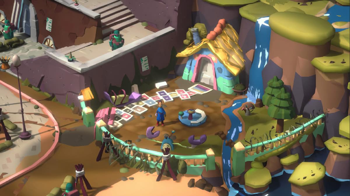 Little Big Adventure Twinsen's Quest, Twinsen in the school playground on Citadel Island