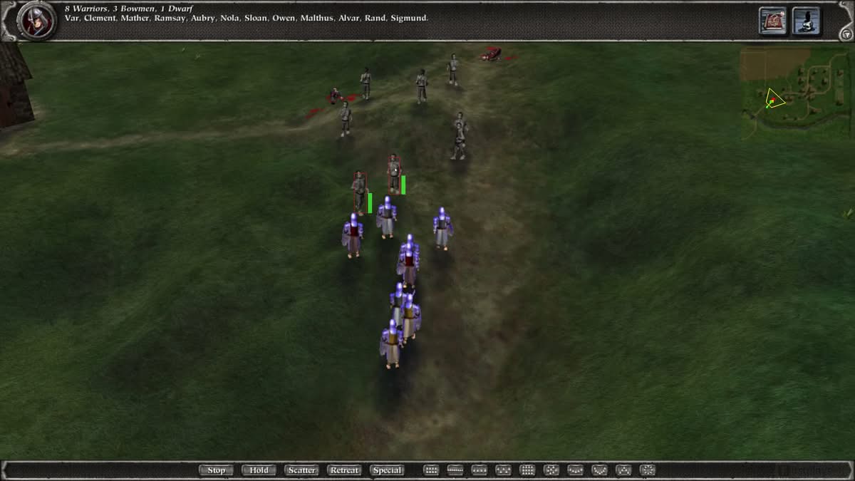 Soldats humains face aux morts-vivants dans Myth - RTS Bungie 1997