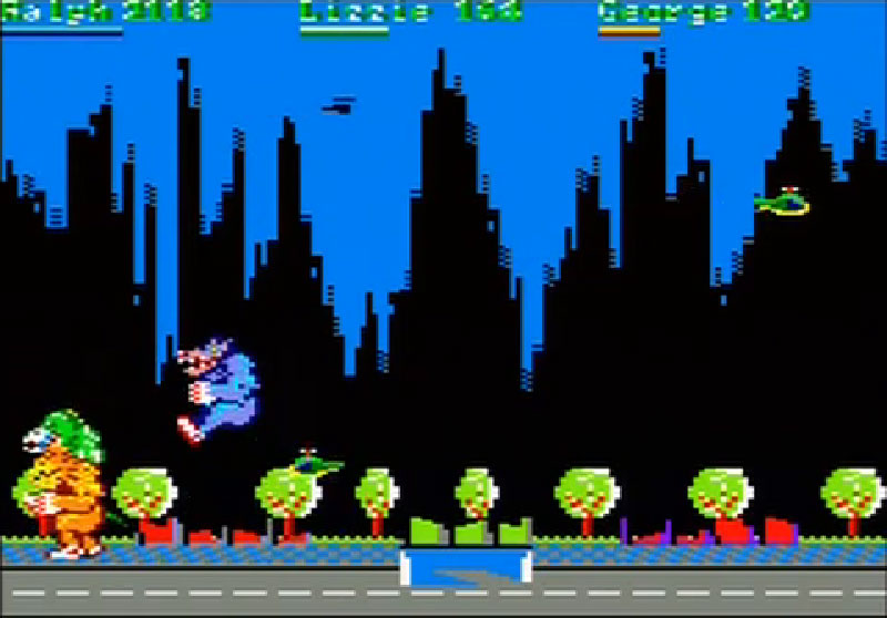 Ville entièrement détruite dans Rampage