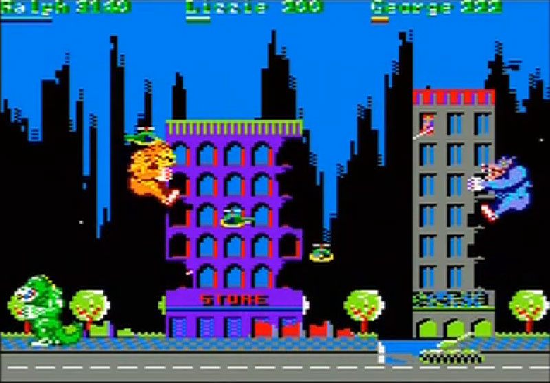 Sniper posté à la fenêtre d'un immeuble dans Rampage