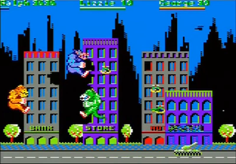 Char de l'armée attaquant les monstres dans Rampage