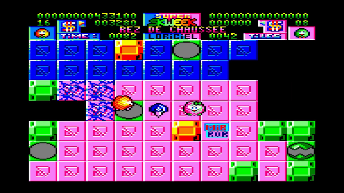 The pink Skweezettes in Super Skweek to save to finish the level