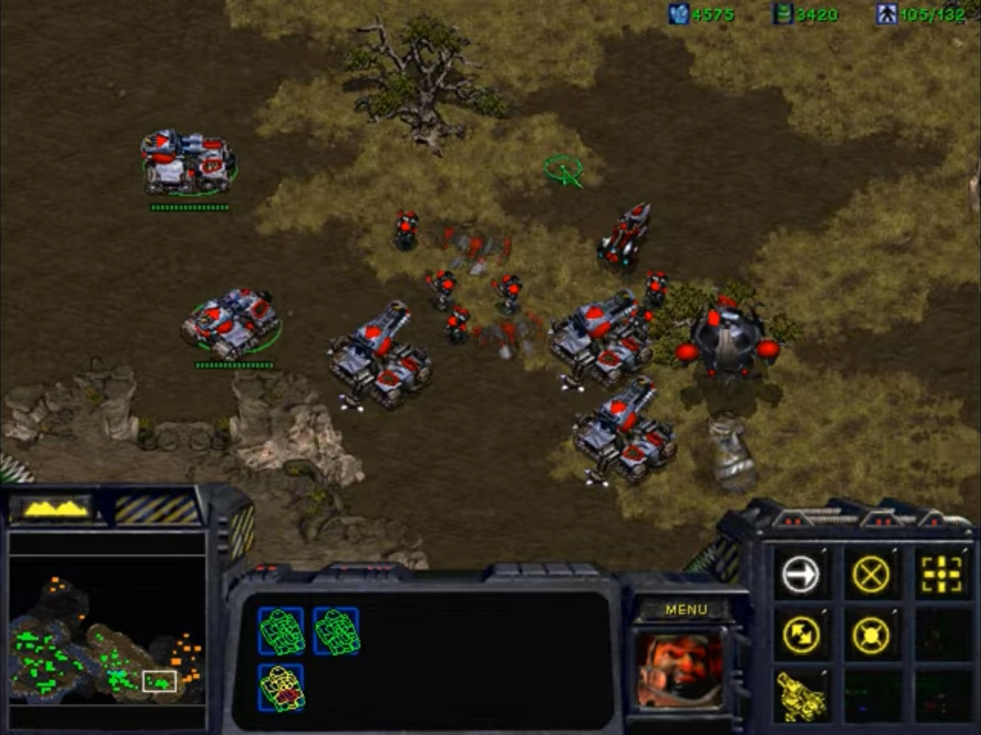 Les redoutables Tanks Terrans en position de siège