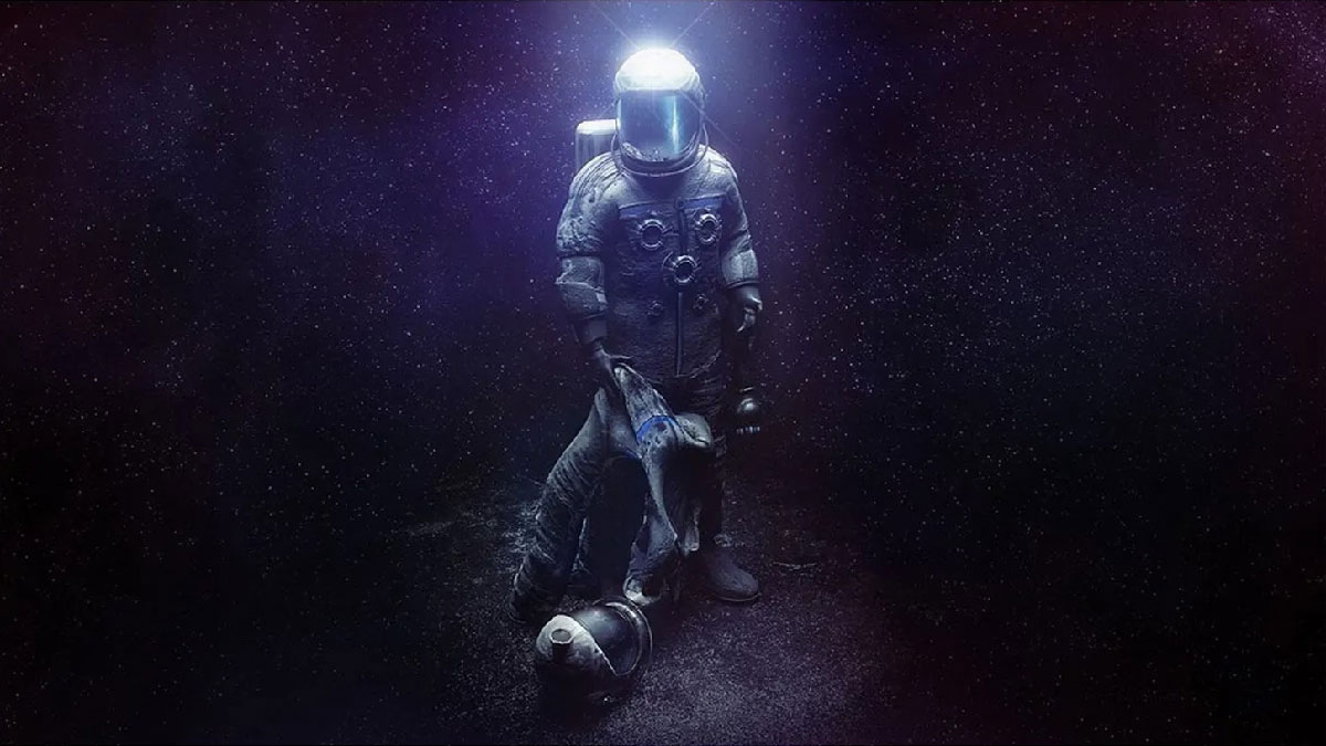 The Swapper - personnage en combinaison spatiale dans la station abandonnée