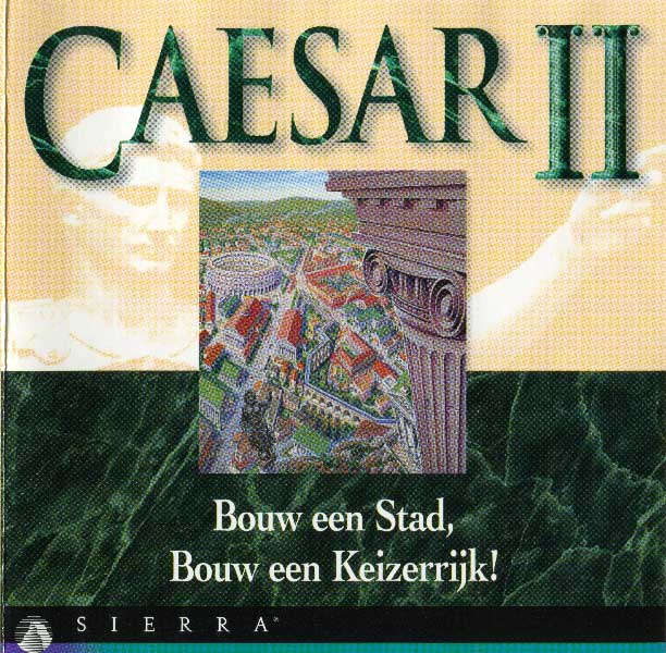 Caesar II - Jaquette officielle du city builder romain de Sierra On-Line (1995)