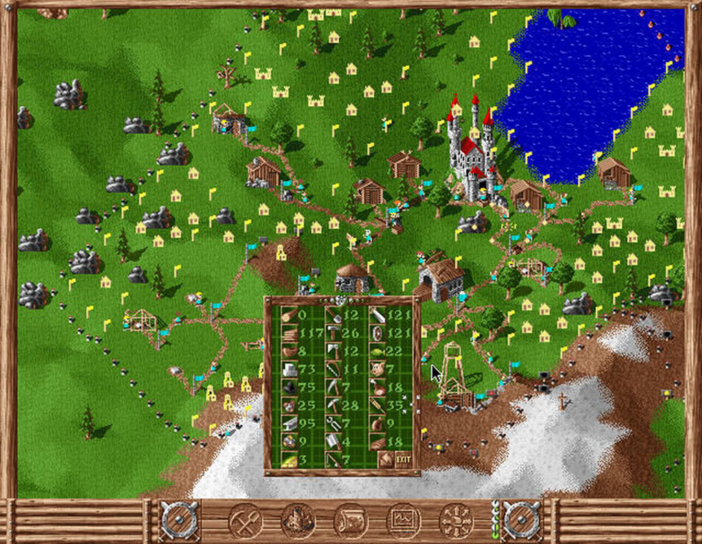 The Settlers - Un village médiéval entier avec ses routes et ses bâtiments