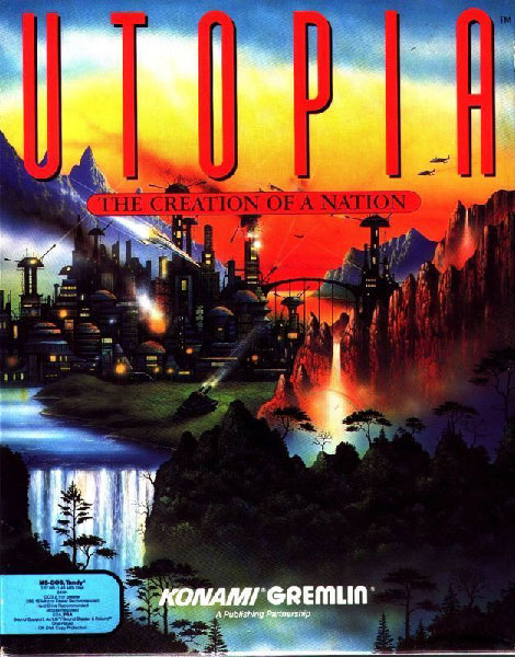 Utopia The Creation of a Nation - Jaquette officielle du city builder SF de Celestial Software (1991)