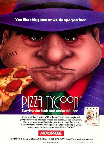 Jaquette Pizza Tycoon / Pizza Connection - Cybernetic Corporation 1994