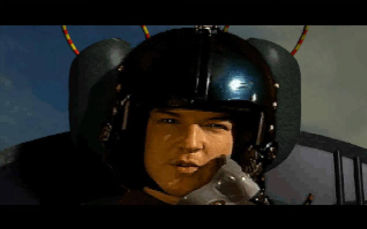 Command and Conquer - Screenshot d'une cinématique avec un pilote de chasseur