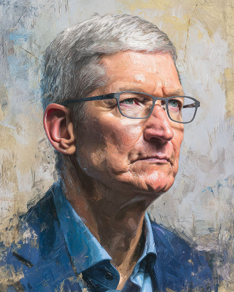 Portrait de Tim Cook, PDG d'Apple