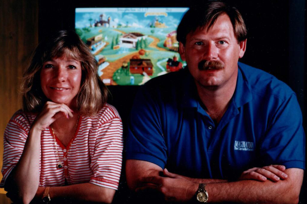 Portrait rapproché de Ken et Roberta Williams, les fondateurs de Sierra On-Line