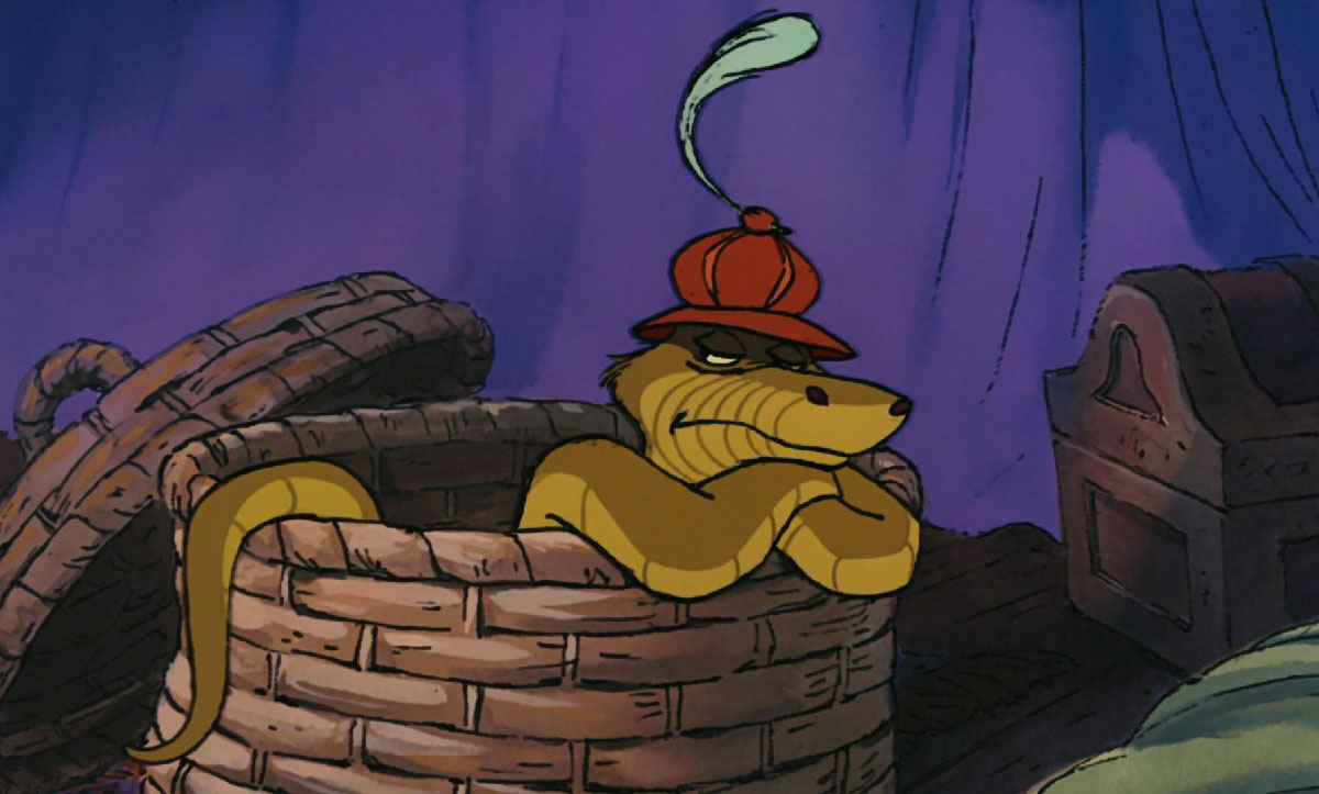 Robin Hood snake sulking in its basket, symbol of OpenAI AI returned to its sandbox
