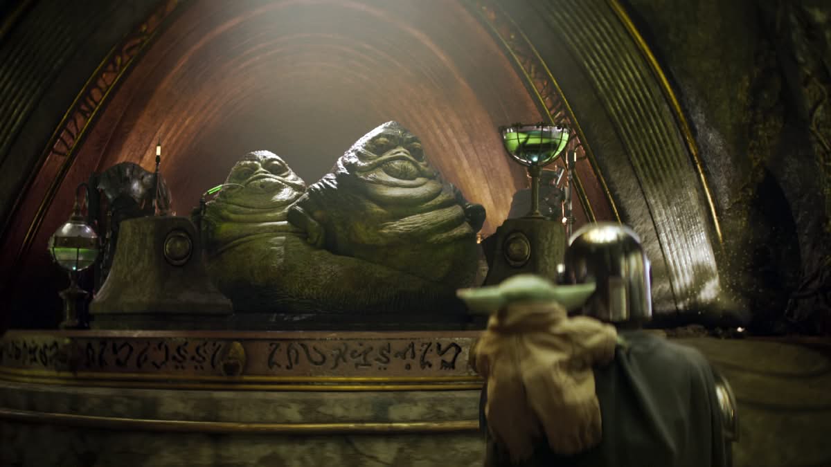 Les Jumeaux Hutt dans leur palais dans The Mandalorian 2026