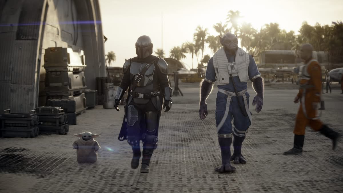 Zeb Orrelios, Grogu et Din Djarin dans The Mandalorian 2026