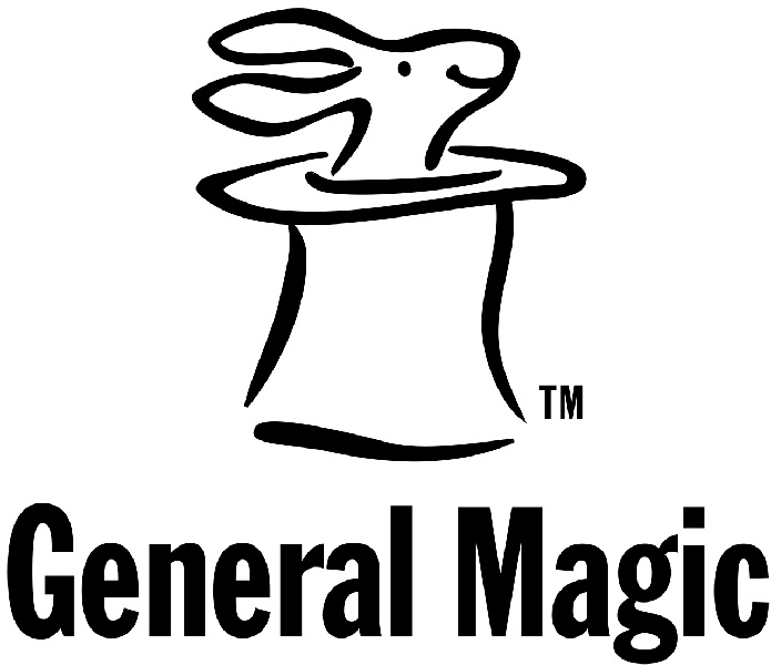 Official General Magic logo featuring a rabbit coming out of a top hat, symbol of the 90s visionary startup
