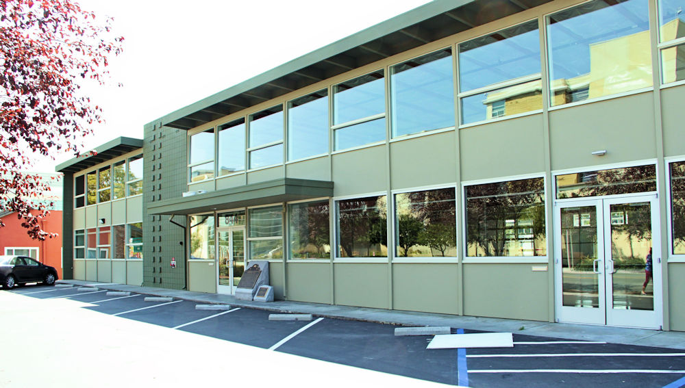The historic Fairchild Semiconductor building in Palo Alto, the birthplace of Silicon Valley